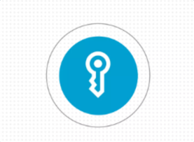 Icono de llave para acceso digital